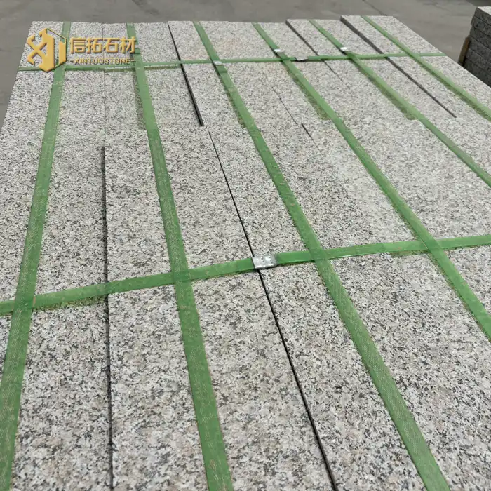 Natural granite flamed board